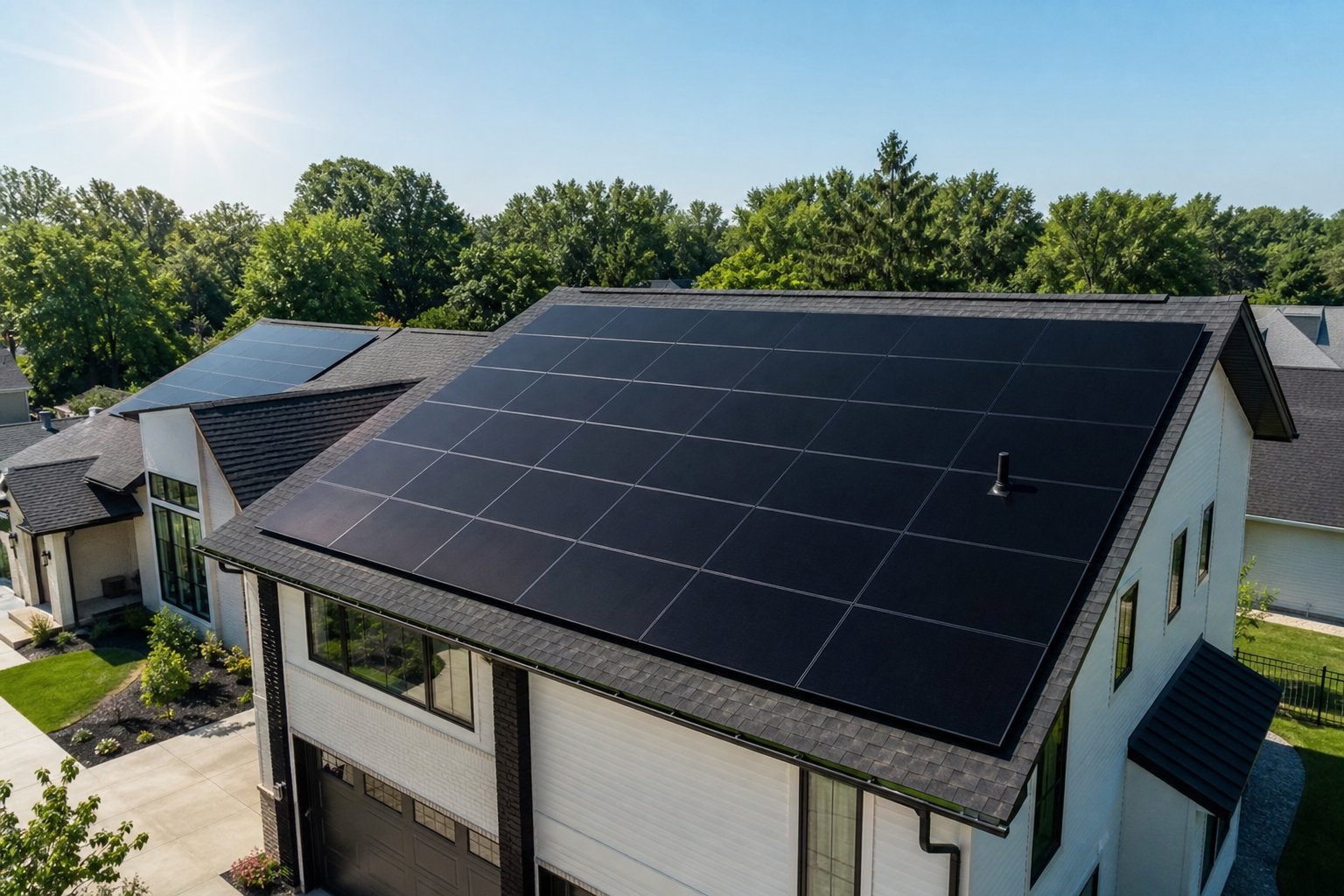 Solar upgrade combined with roof replacement savings